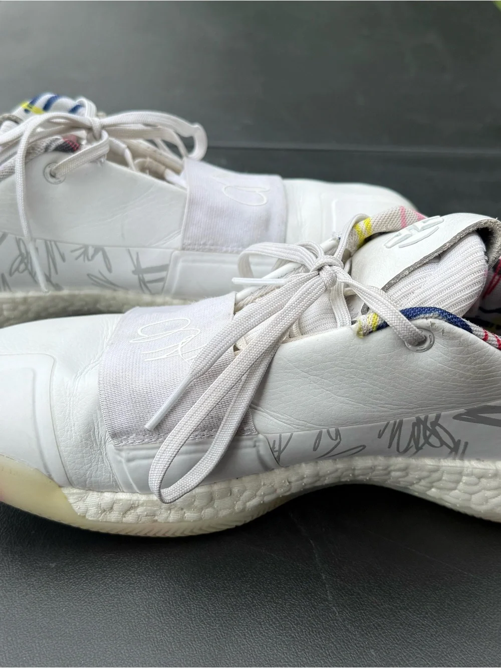 Size 7.5- Adidas Harden Vol.  Ivory